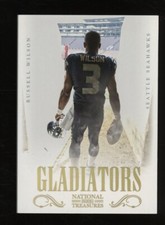 2012 Panini National Treasures Russell Wilson Gladiators RC  gold parallel 14/15