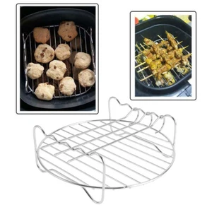 6 Inch Air Fryer Dehydrator Rack Stainless Steel Air Fryer Basket Tray Accessori - Picture 1 of 8