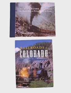 2 libros The Rio Grande Pictorial 1971 y Railroads of Colorado 2002 tapa dura - Imagen 1 de 24