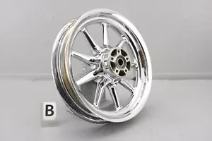 2007 Harley Electra Glide CVO Rear Back Wheel Rim 9 SPOKE CHROME 16 x 3.00" - Picture 1 of 16