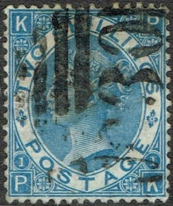 Great Britain 1867 SG #119 Scott #55 Used spray of rose wmk - Picture 1 of 1
