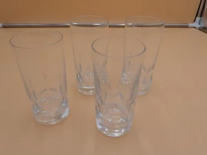 4 Set Beautiful German Kaspar Bleikristall Engraved 24% Crystal Highball glasses - Picture 1 of 5