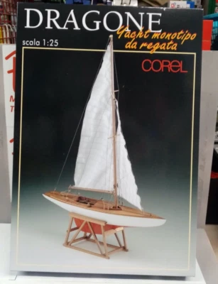 DRAGONE YACHT MONOTIPO DA REGATA COREL SCALA 1:25 - Immagine 1 di 2