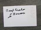 George Bowes North East Boxer & Boxing Trainer Genuine Hand Signed Card