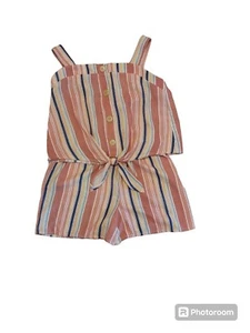 Jounors Shorts & Tank top outfit size 14 Striped Teen Matching Set Kids - Picture 1 of 4