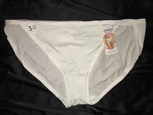 LOTTO di 6pc Donne Ragazze Tinta Unita Poly-Stretch Bikini Panties Slip Underwear S-XL 