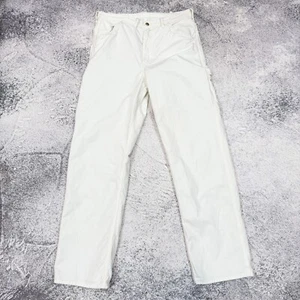 Polo Ralph Lauren Relaxed Fit White Twill Carpenter Pants 32/34 - Picture 1 of 20