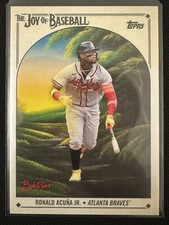 2023 Topps X Bob Ross The Joy of Baseball Ronald Acuna Jr. #11 Atlanta Braves