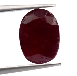 Faceted Natural Ruby Oval Cut 8 x 6 mm Loose Gemstone 1.70 Ct Blood Red Color - Picture 1 of 11