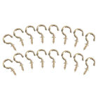  20 Pcs Small Cup Hooks Wall Mounted Clothes Rack Ceiling Hangers Lamp