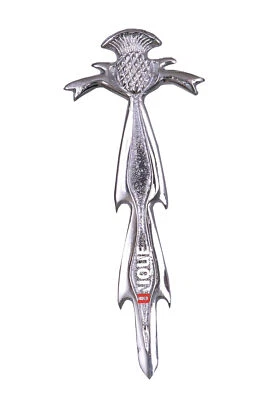 "Alfiler escocés de 4"" de largo con diseño de gaita Highland para hombre" Foto 1 de 2