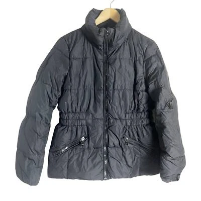 Coach Icon Black Zip Up Short Nylon Down Puffer Jacket Size Medium  - Image 1 of 4