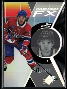 2023-24 SPx Radiance FX #RFX-91 Sean Farrell RC 888/949 - Picture 1 of 2