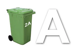 Cubo de ruedas casa letras a-z blanco Cubo Pegatinas Vinilo 150x100mm cantidad 1 - Imagen 1 de 1