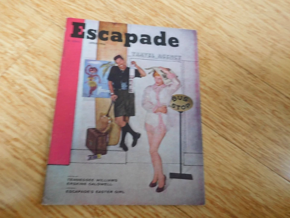 ESCAPADE Men's Magazine #7,  Apr. 1956 Lili St. Cyr, Erskine Caldwell, More Foto 1 de 1