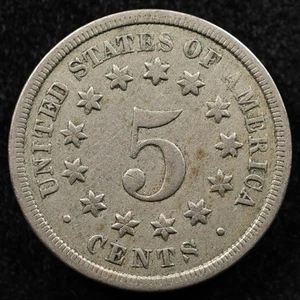 United States 5 Cents 1868, Coin, Fs-902, Broken Letters, Inv#I511 - Picture 1 of 2