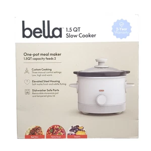 Bella 1,5 Quart Schongarer Hafermilch Neu Offener Karton Kostenloser Versand - Bild 1 von 7