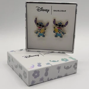 Disney Baublebar Stitch Earrings Beach Vibes Pineapple Sunglasses Gift Summer - Picture 1 of 6