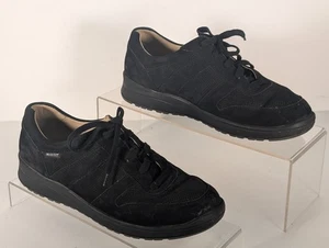 Mephisto Rebeca Perf Suede Sneakers Women's Size 9.5 Black - Picture 1 of 10