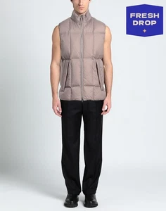 RRP €487 THEORY Down Puffer Gilet Size M Quilted Concealed Hood High Neck - Picture 1 of 6