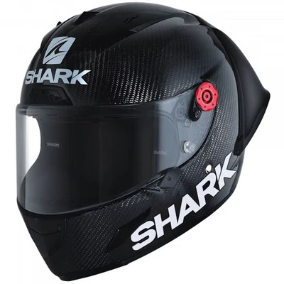 Shark Race R Pro GP Motorcycle Motorbike Helmet - FIM Black Carbon - Image 1 of 3