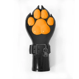 FURRJOI Ein Paar Silikon Hunde Welpen Pfoten Faust Handschuhe für BDSM Cosplay Halloween - Bild 1 von 14