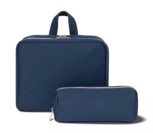 Sonia Kashuk Weekender & Pencil Makeup Bag Set/NEW Travel Organizer Set Of 2 - Picture 1 of 3