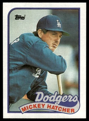 1989 Topps #483 Mickey Hatcher - Image 1 of 2