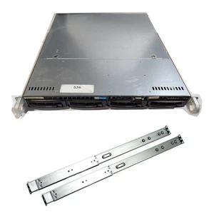 Supermicro SC813M PDSBM 1U Server Intel Core 2 Duo E4600 @2.4GHz 2GB RAM 1TB ... - Picture 1 of 3