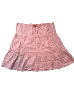 Juicy Couture Blue  Eyelet A-Line Mini Skirt Short Skirt  Small Boho Y2K Size S - Image 1 of 4