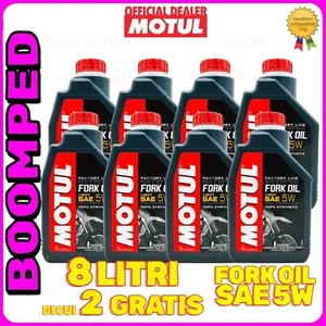 OLIO AMMORTIZZATORI FORCELLE MOTUL Fork Oil Factory Line SAE 5W 8 LITRI 08MO25 - Foto 1 di 5