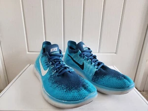 Nike Free RN Flyknit 2017 Blue Lagoon Laufschuhe Turnschuhe - Größe UK 7 EU 41 - Bild 1 von 10