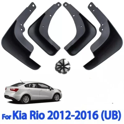 Kit de guardabarros guardabarros guardabarros 4 piezas guardabarros para Kia Rio 2012-2016 sedán Foto 1 de 4