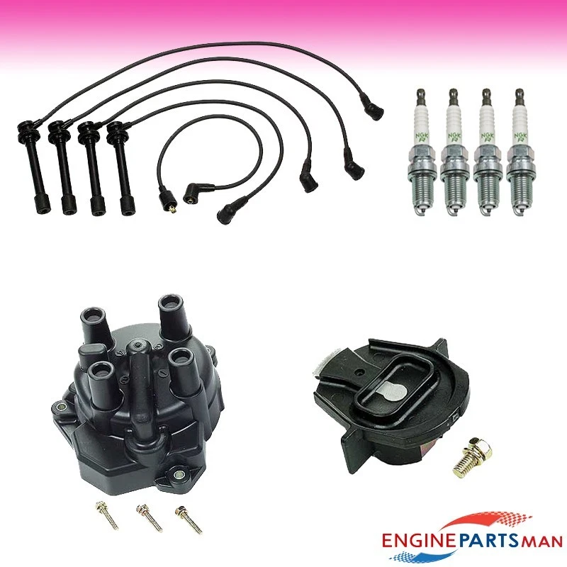 TK Fits 1997-2001 Nissan Altima 2.4L Tune up Kit, Cap Rotor Spark Plugs - Image 1 of 1