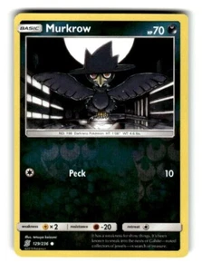 Pokemon Unified Minds Murkrow 129/236 Reverse Holo - Picture 1 of 4