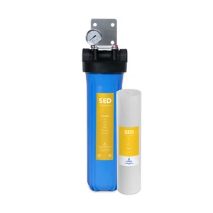 Sediment Whole House Water Filter – Home Water Filtration System – with Gauge - Picture 1 of 7