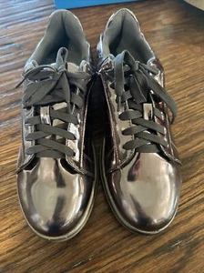 N.Y.L.A. Women 154630 Mirror Fashion Sneakers, Women's Size 10 , Pewter, NEW, - Picture 1 of 6