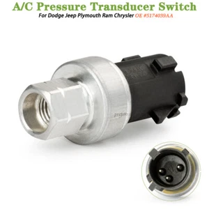 A/C Pressure Transducer Switch 5174039AA For Chrysler Dodge Jeep Ram MT0614 - Foto 1 di 8