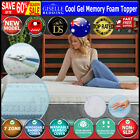 Giselle Bedding Cool Gel 7-Zone Memory Foam Mattress Topper W/Bamboo Cover 8Cm -