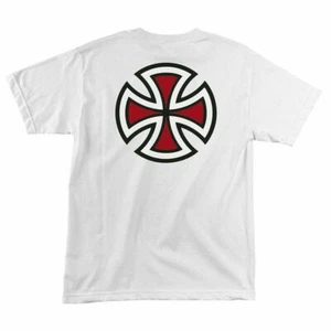 Independent Trucks BAR AND CROSS Skateboard T Shirt WHITE - Picture 1 of 2