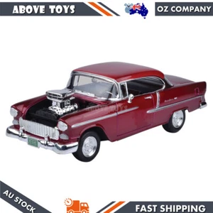 Motormax 1:18 Timeless Legends 1955 Chevy Bel Air With Supercharger Diecast Car - Picture 1 of 1