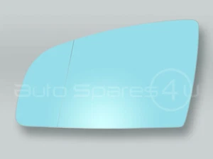 Espejo de puerta con calefacción azul vidrio y placa de respaldo izquierda se adapta a AUDI A4 S4 2002-2008 - Imagen 1 de 2
