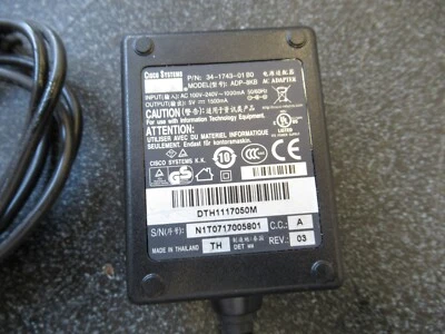 Cisco 5V 1500MA A/C Adapter 34-1743-01 ADP-8KB Genuine - Image 1 of 2