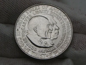 Medio dólar conmemorativo de Estados Unidos Washington/Carver 1952. #9 - Imagen 1 de 6