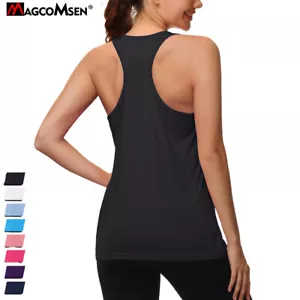 Women's UPF 80+ Athletic Tank Tops Quick Dry Sleeveless Racerback Workout Gym T - Picture 1 of 73