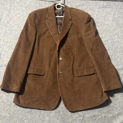 Abrigo Deportivo Lauren Ralph Lauren Hombre 44R Marrón Pana Chaqueta Blazer Clásico Ciudad Foto 1 de 4