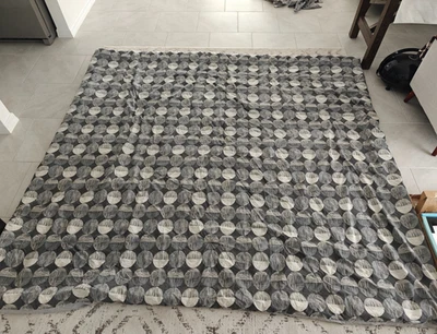 ROPA DE CAMA ACOLCHADA GRIS BLANCO BEIGE Manta King + 2 fundas de almohada Foto 1 de 4