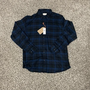Weatherproof Vintage Men's Long Sleeve Flannel Shirt Twilight Blue  Size Medium - Picture 1 of 9