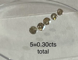 loose brown diamond Natural 5=0.30tw - Picture 1 of 5