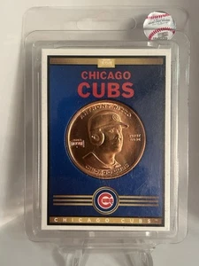 2019 MLB Baseball Treasures 1 oz Copper Coin Anthony Rizzo Chicago Cubs - Picture 1 of 2